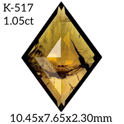 K517- Salt and pepper kite diamond - Rubysta