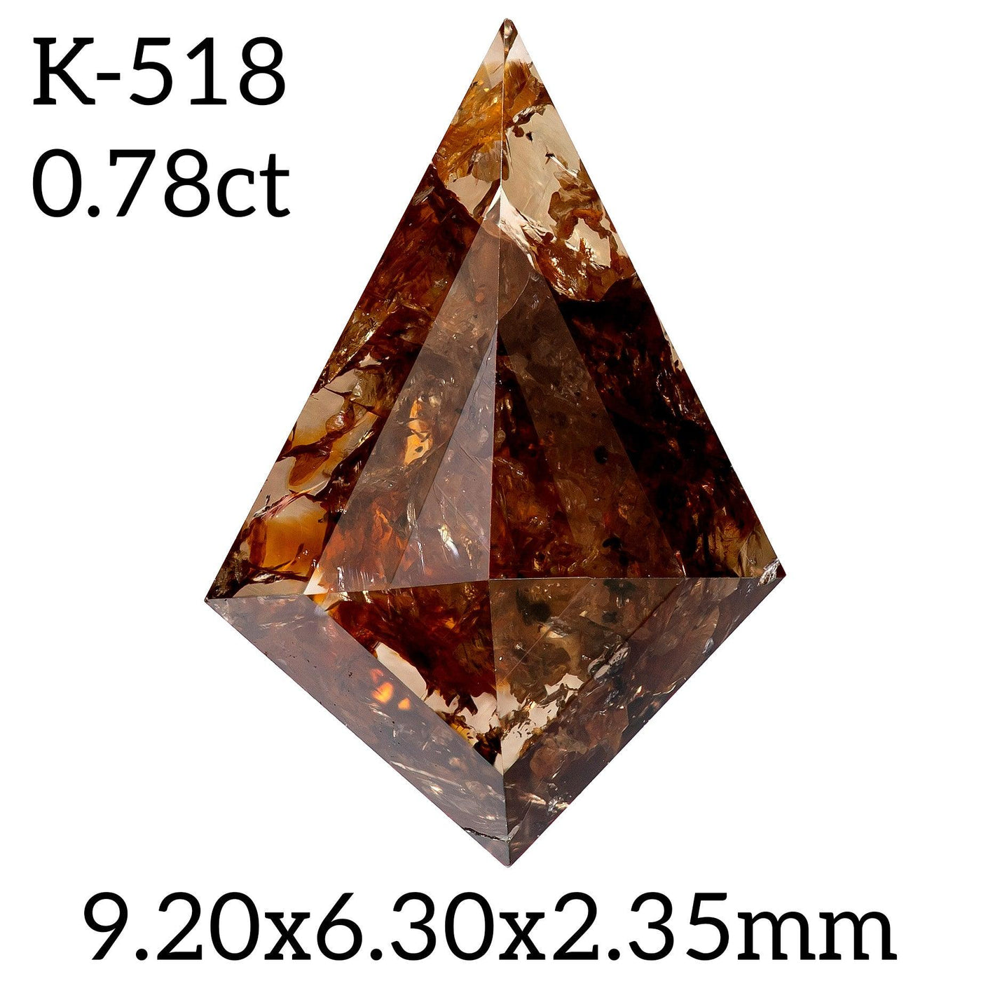 K518- Salt and pepper kite diamond - Rubysta