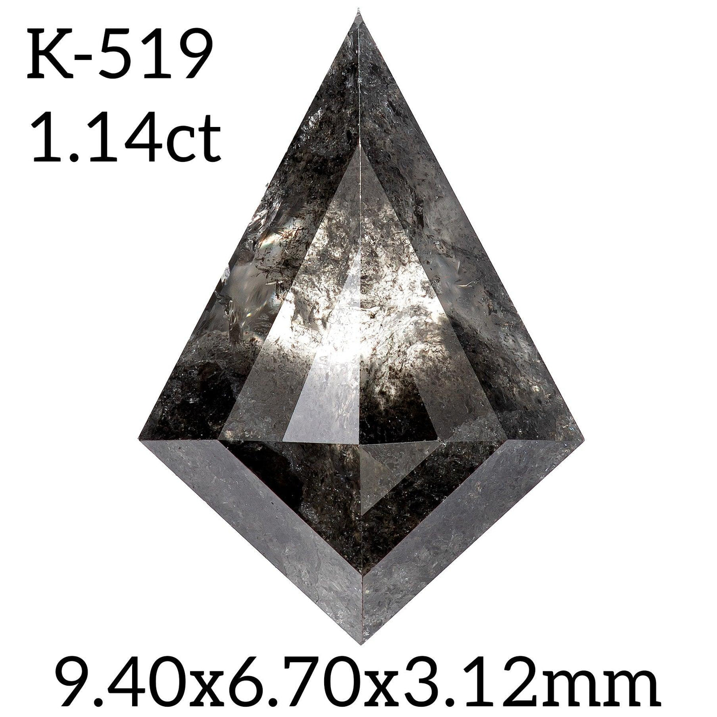 K519- Salt and pepper kite diamond - Rubysta