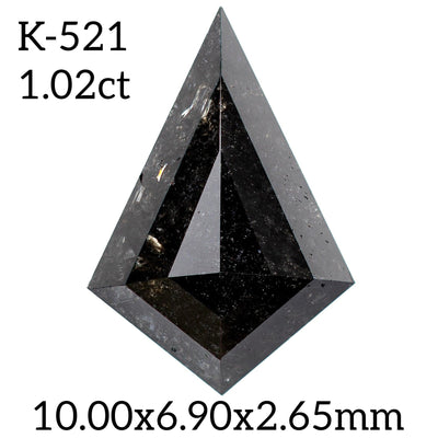 K521- Salt and pepper kite diamond - Rubysta