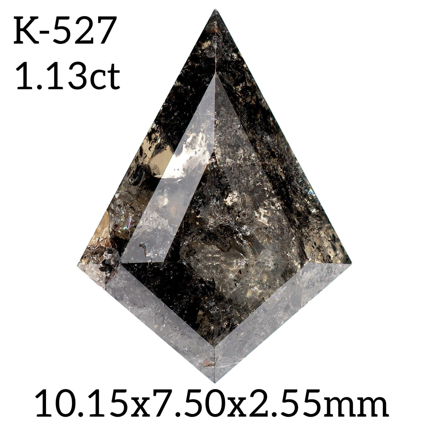 K527- Salt and pepper kite diamond - Rubysta