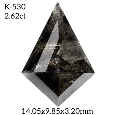 K530- Salt and pepper kite diamond - Rubysta