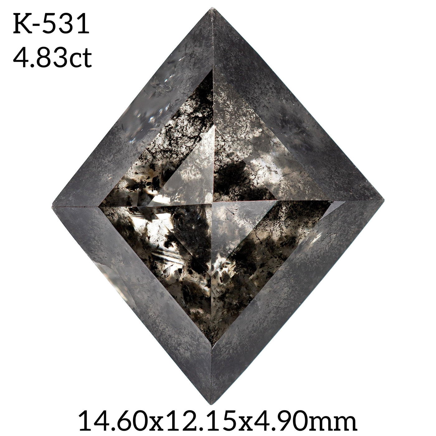 K531- Salt and pepper kite diamond - Rubysta