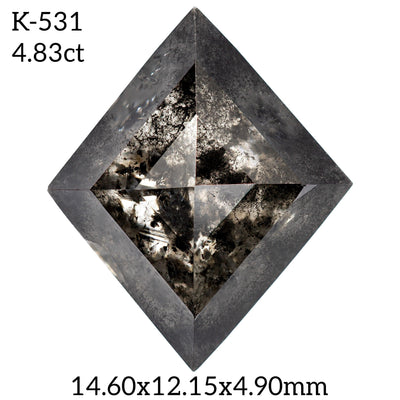 K531- Salt and pepper kite diamond - Rubysta