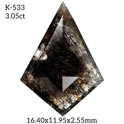 K533- Salt and pepper kite diamond - Rubysta