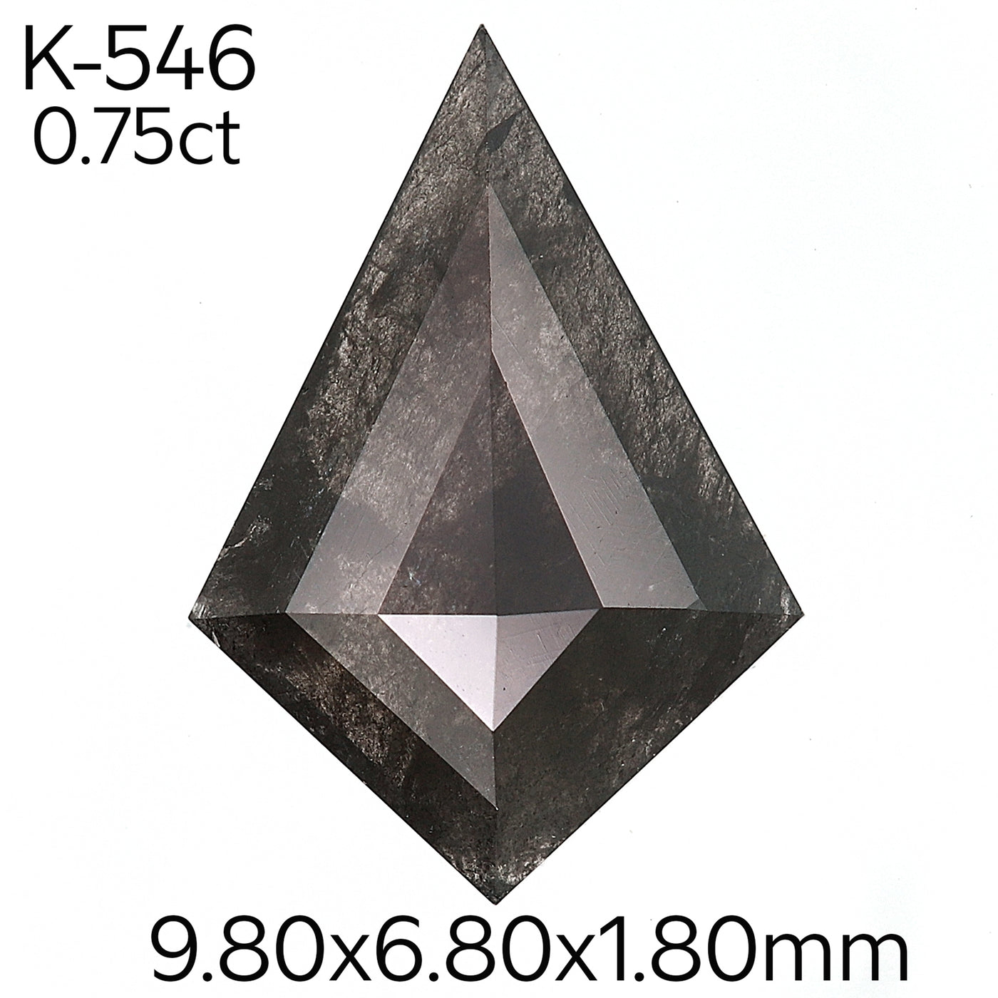 K546- Salt and pepper kite diamond
