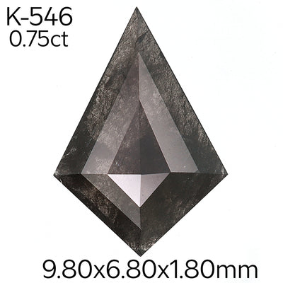K546- Salt and pepper kite diamond