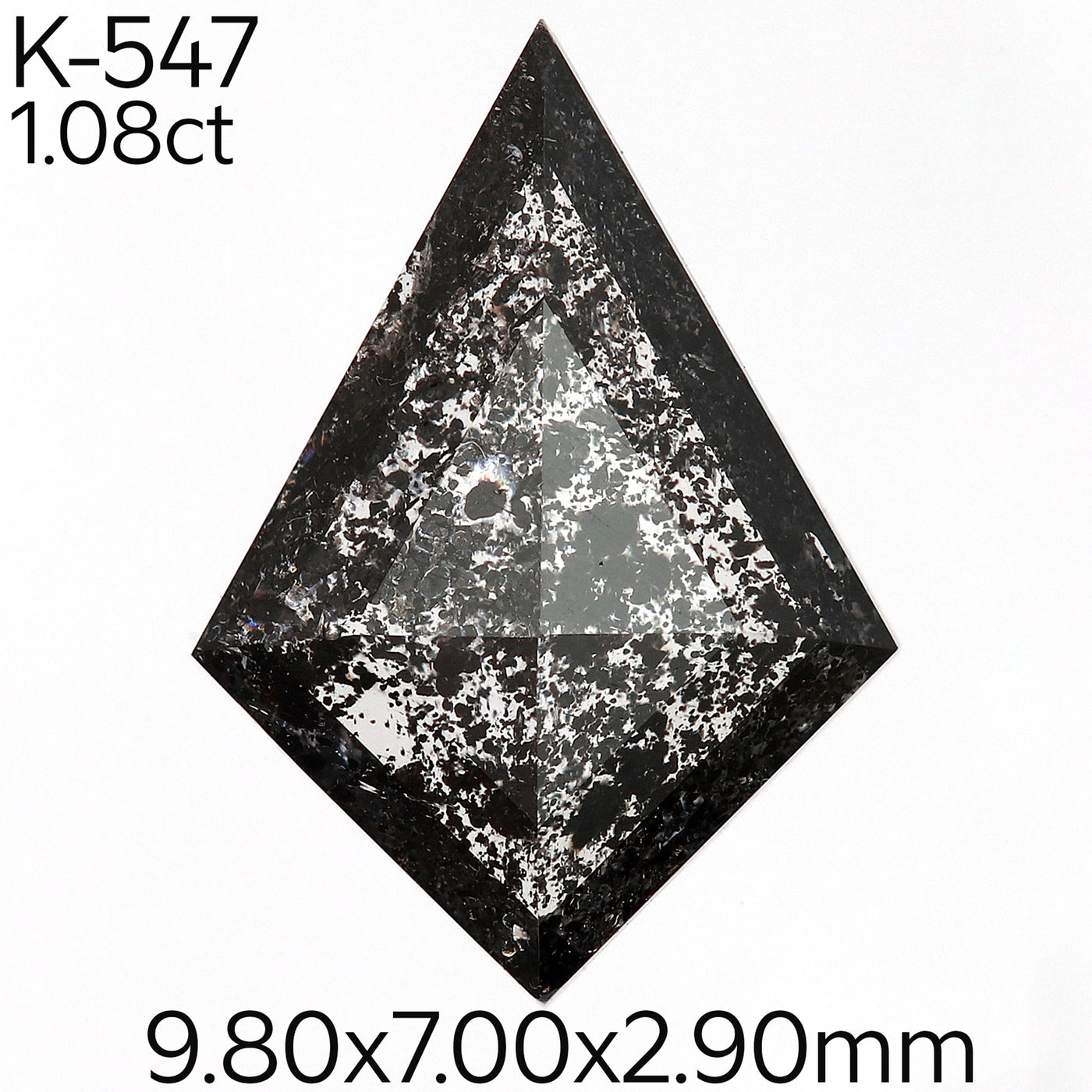 K547- Salt and pepper kite diamond