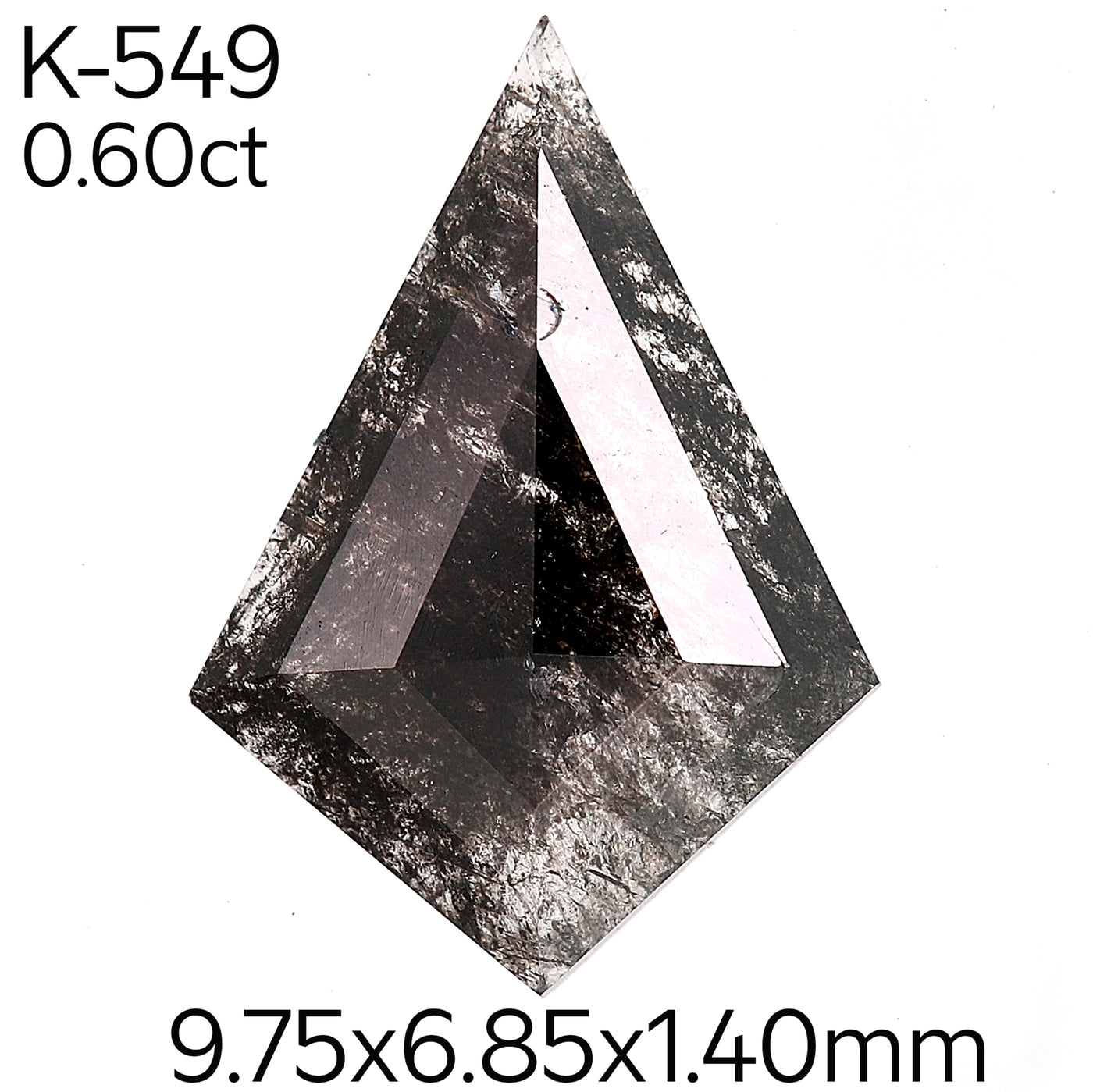 K549- Salt and pepper kite diamond