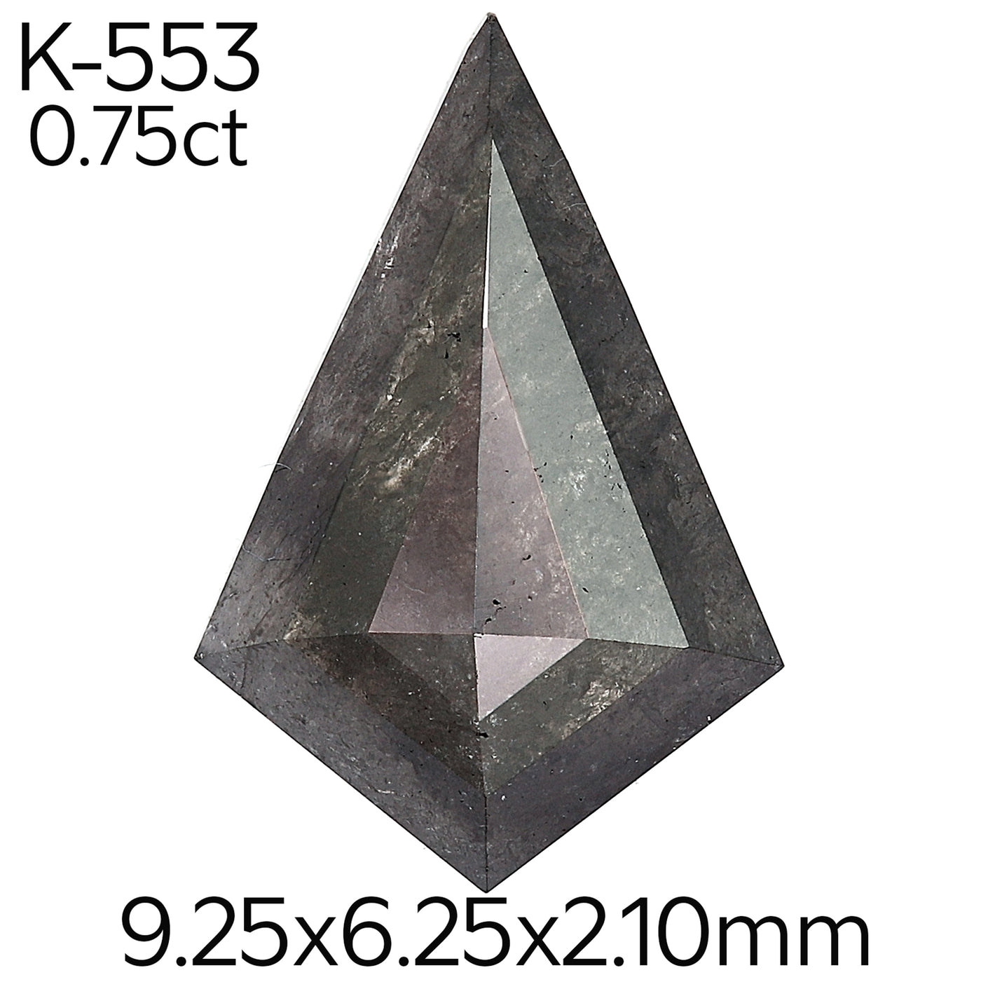 K553- Salt and pepper kite diamond