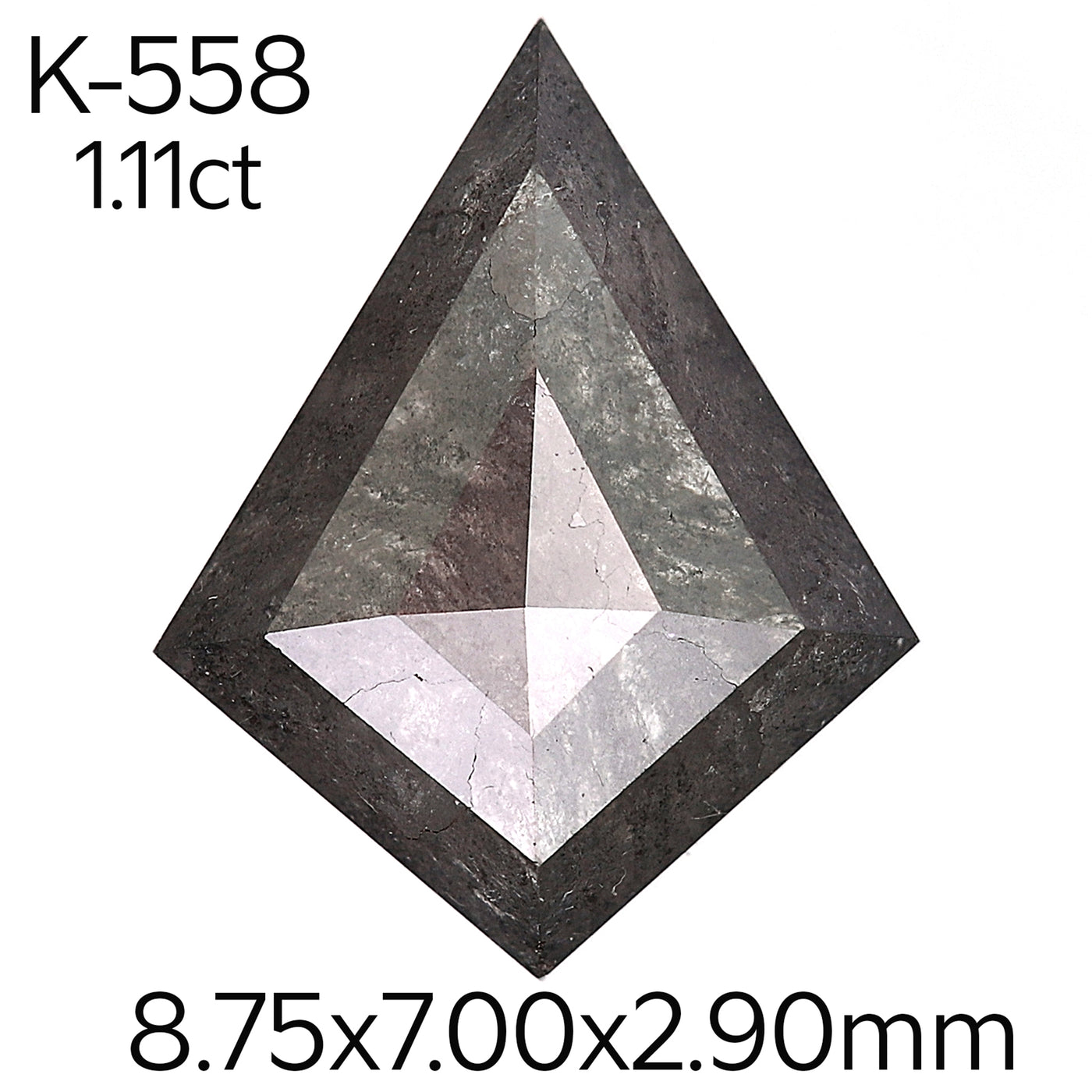 K558 - Salt and pepper kite diamond