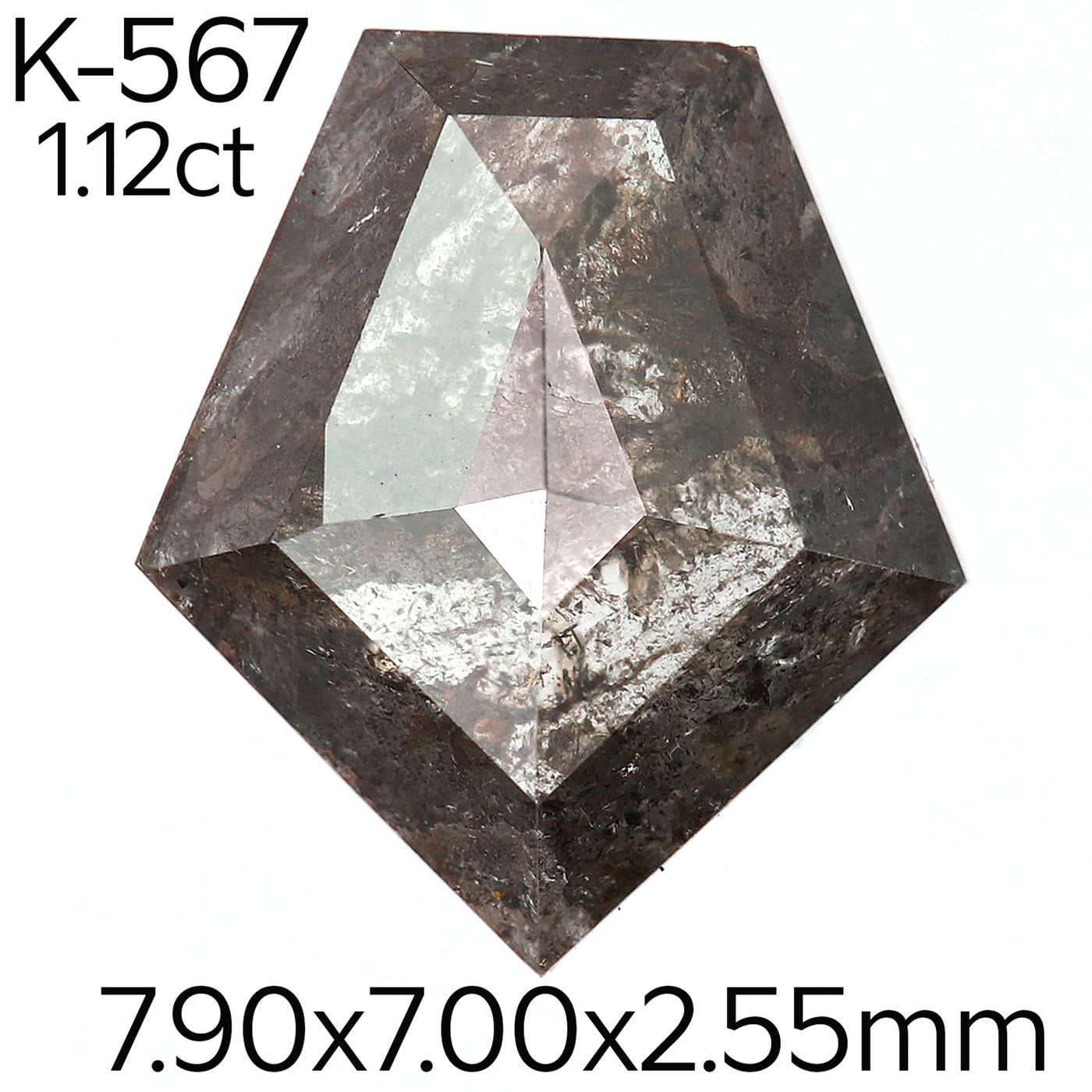 K567 - Salt and pepper kite diamond