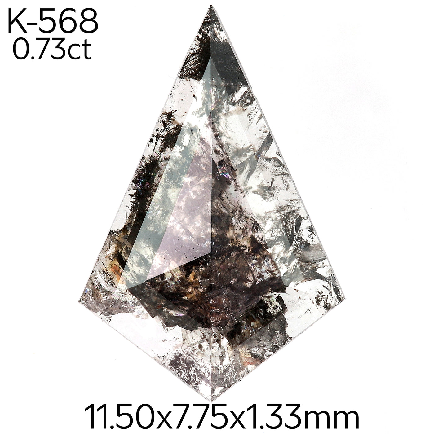 K568 - Salt and pepper kite diamond