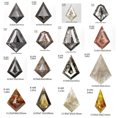 K481 - Salt and pepper kite diamond