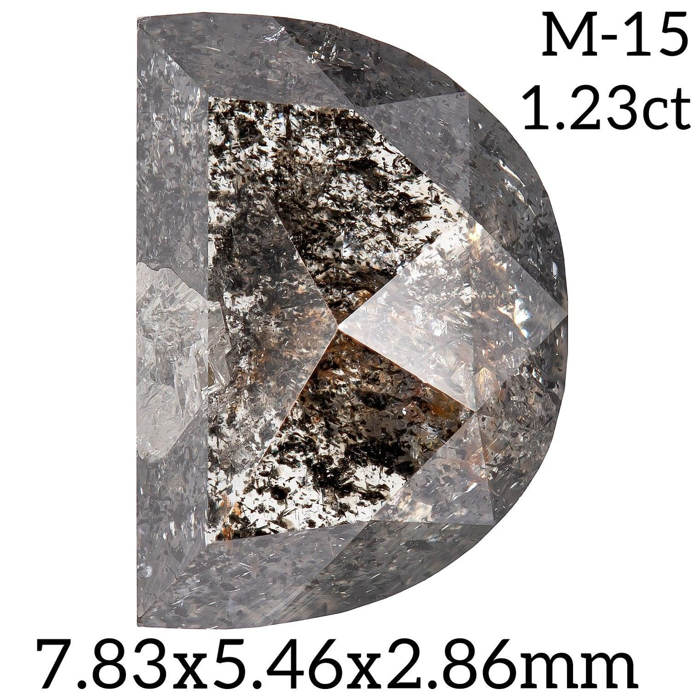 M15 - Salt and pepper Moon diamond - Rubysta