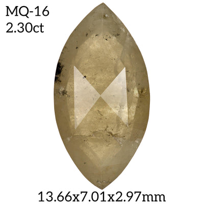 MQ16 - Salt and pepper marquise diamond - Rubysta