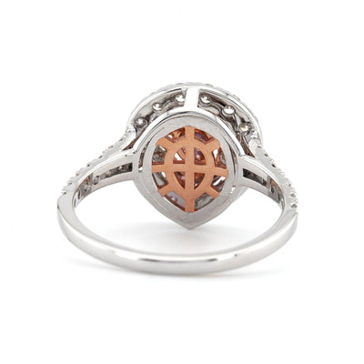 White diamond engagement ring R-11390 - Rubysta