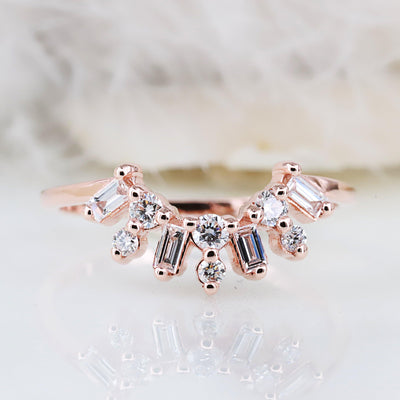 Baguette Diamond Ring | Baguette Engagement Ring | Diamond Ring - Rubysta