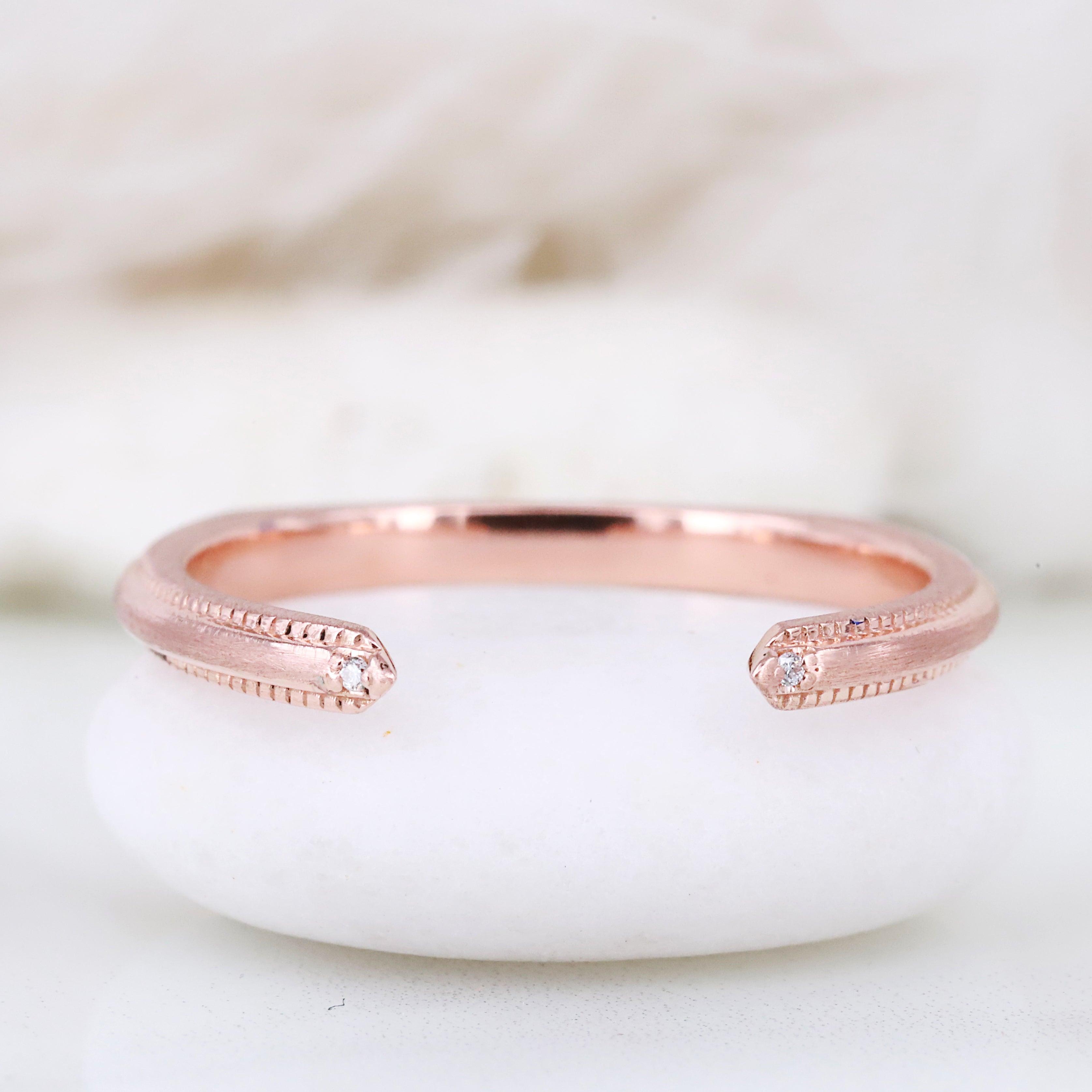 Euro shank ring Matte polished ring Stackable rings – Rubysta