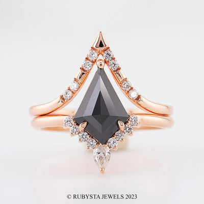 Black Kite diamond ring - Rubysta