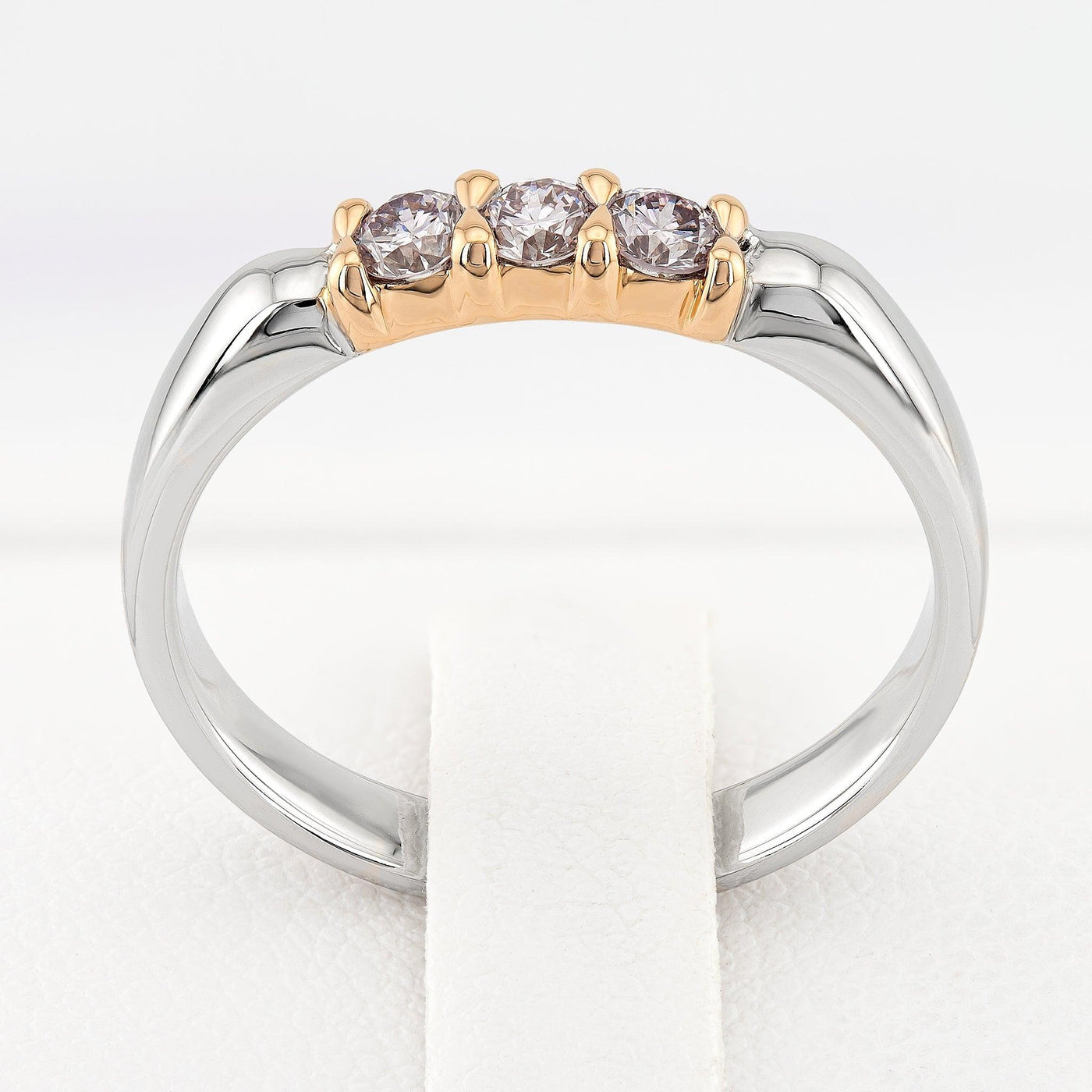 Natural Pink Round Diamond Ring for wedding and engagement - Rubysta