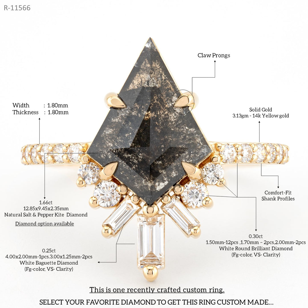 Bold and Beautiful: Our Exquisite Kite Diamond Engagement Ring – Rubysta