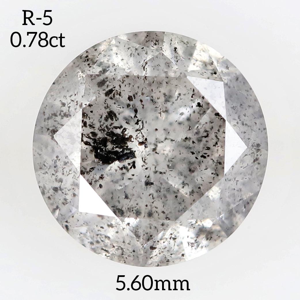 R5 - Salt and pepper round diamond