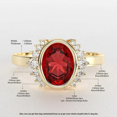 Red Ruby Royalty: Paired with Round Brilliance and Oval Elegance