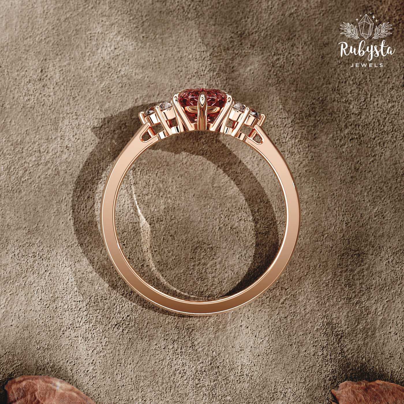 Blush Aurora – 2.00 CT Pink Marquise Lab-Grown Diamond Ring in Custom Solid Gold