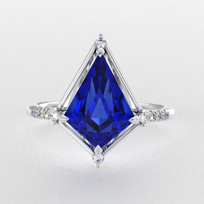 Kite-Cut Blue Sapphire  Diamonds: Redefining Jewelry Trends in 2025