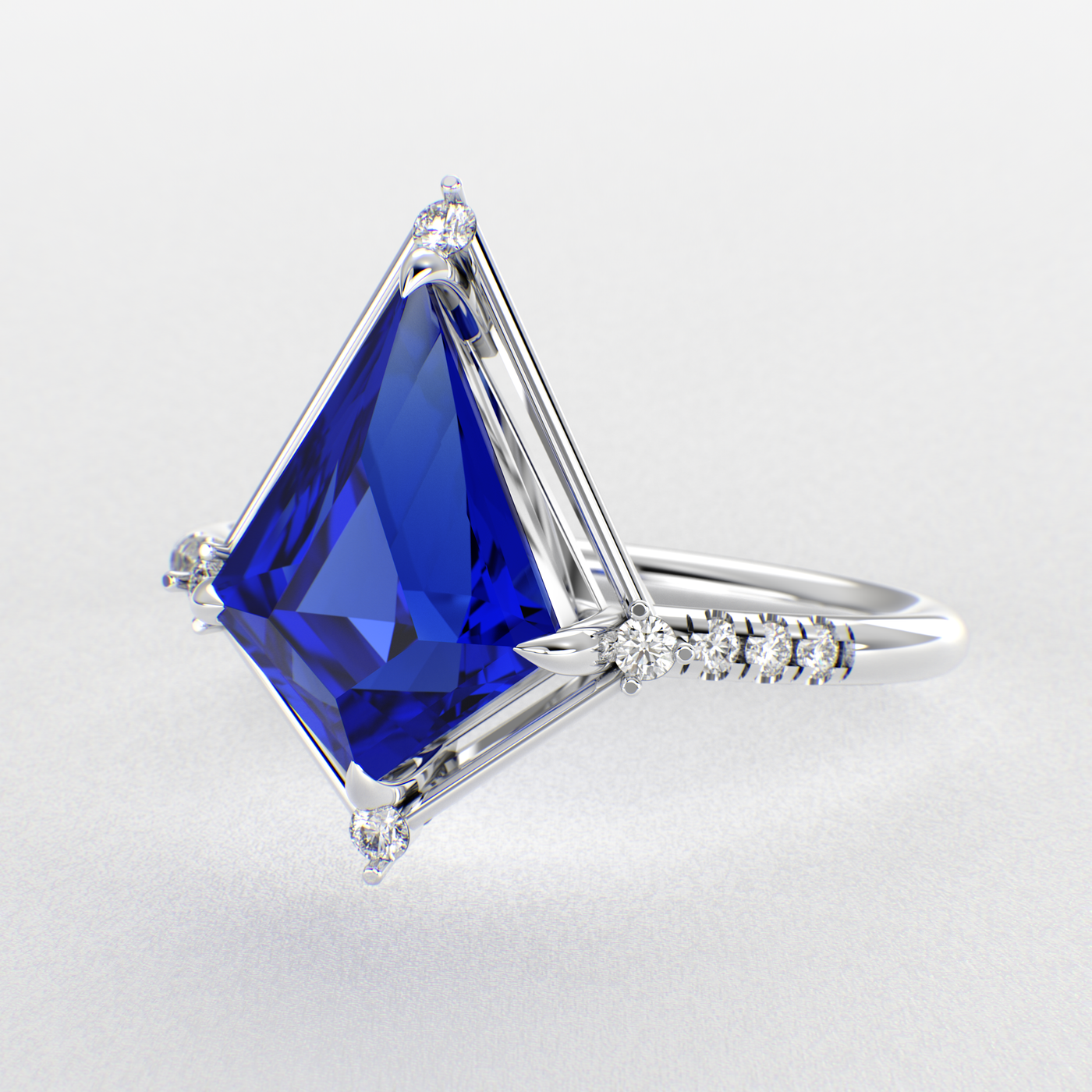 Kite-Cut Blue Sapphire  Diamonds: Redefining Jewelry Trends in 2025