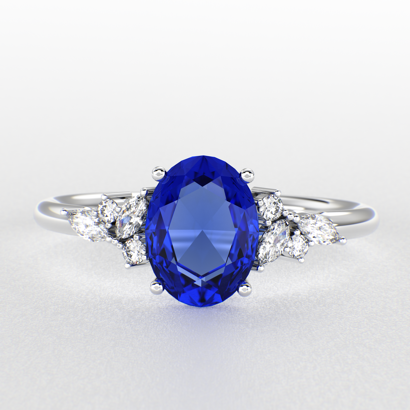 Bold and Brilliant: Blue Oval and Marquise Diamonds Creating Iconic Trends