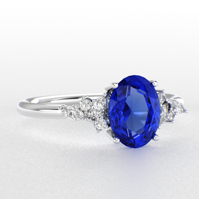 Bold and Brilliant: Blue Oval and Marquise Diamonds Creating Iconic Trends