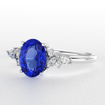 Bold and Brilliant: Blue Oval and Marquise Diamonds Creating Iconic Trends