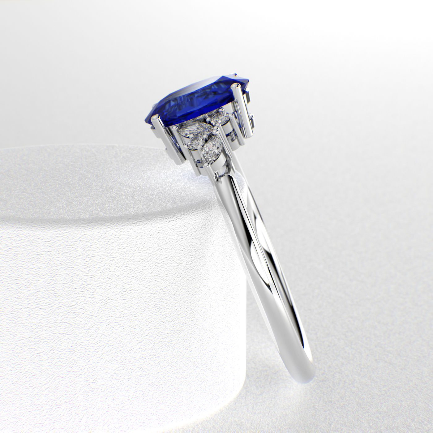 Bold and Brilliant: Blue Oval and Marquise Diamonds Creating Iconic Trends