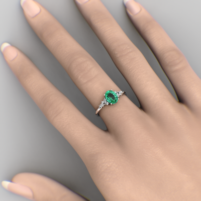 Bold and Brilliant: Green  Oval and Marquise Diamonds Creating Iconic Trends