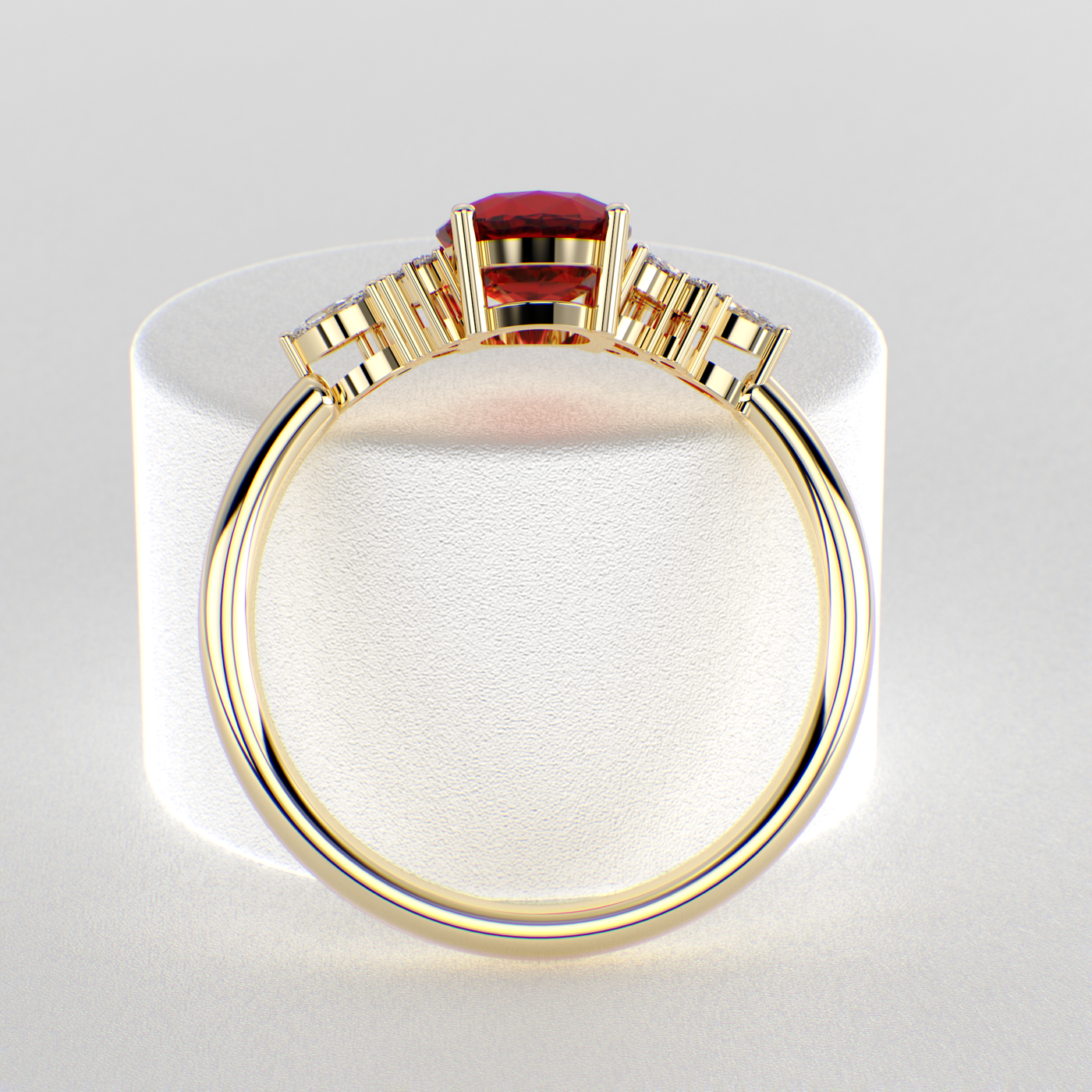 Bold and Brilliant: Red Oval and Marquise Diamonds Creating Iconic Trends