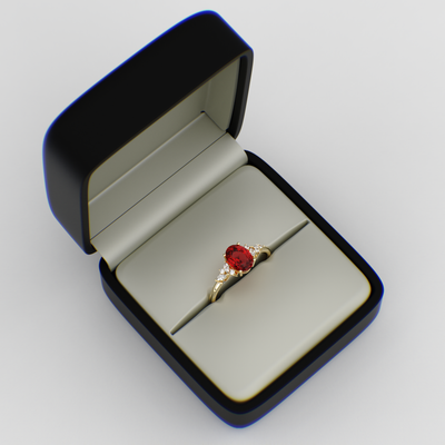 Bold and Brilliant: Red Oval and Marquise Diamonds Creating Iconic Trends