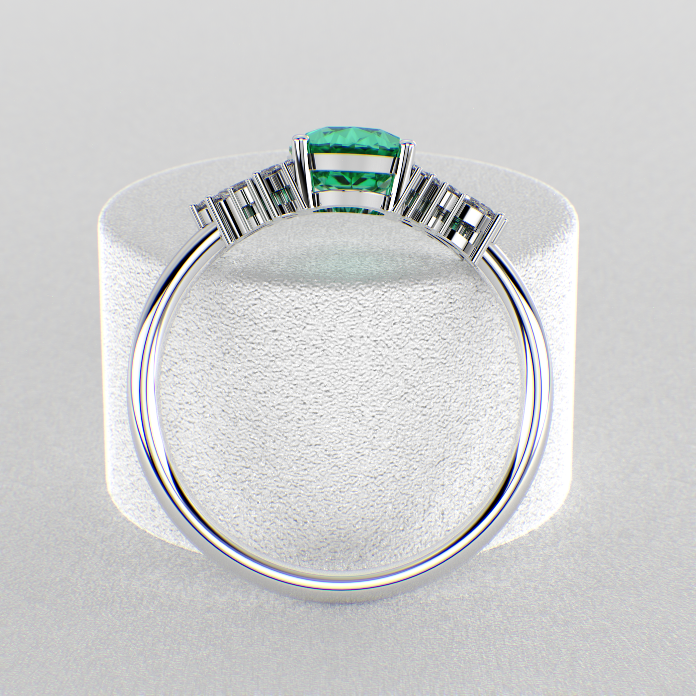 Green Emerald Magic: Oval, Round, and Marquise Diamonds in Perfect Harmony