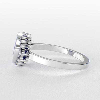 Blue Sapphire Royalty: Paired with Round Brilliance and Oval Elegance