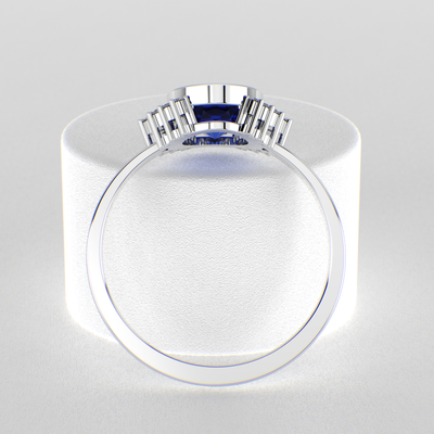 Blue Sapphire Royalty: Paired with Round Brilliance and Oval Elegance