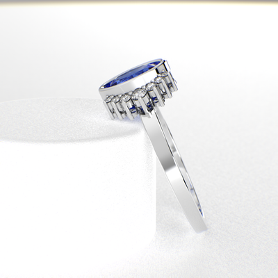 Blue Sapphire Royalty: Paired with Round Brilliance and Oval Elegance