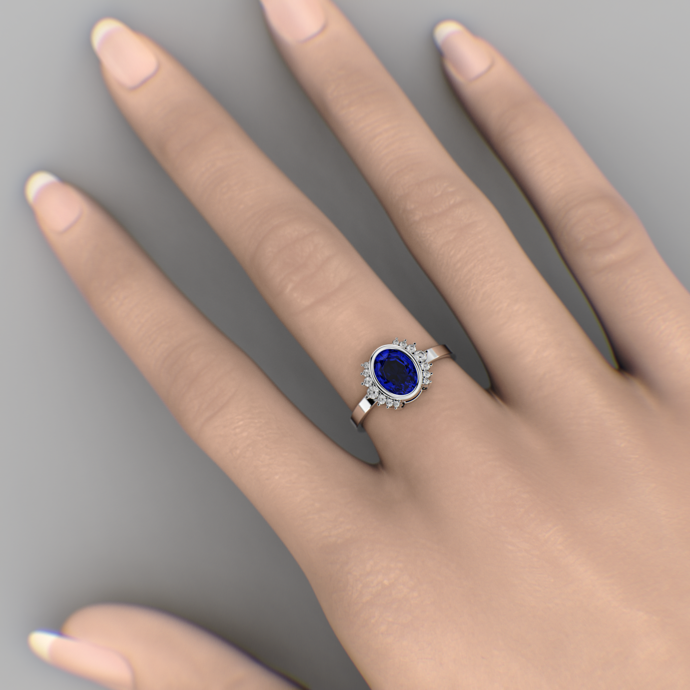 Blue Sapphire Royalty: Paired with Round Brilliance and Oval Elegance