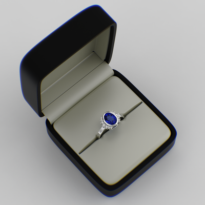 Blue Sapphire Royalty: Paired with Round Brilliance and Oval Elegance