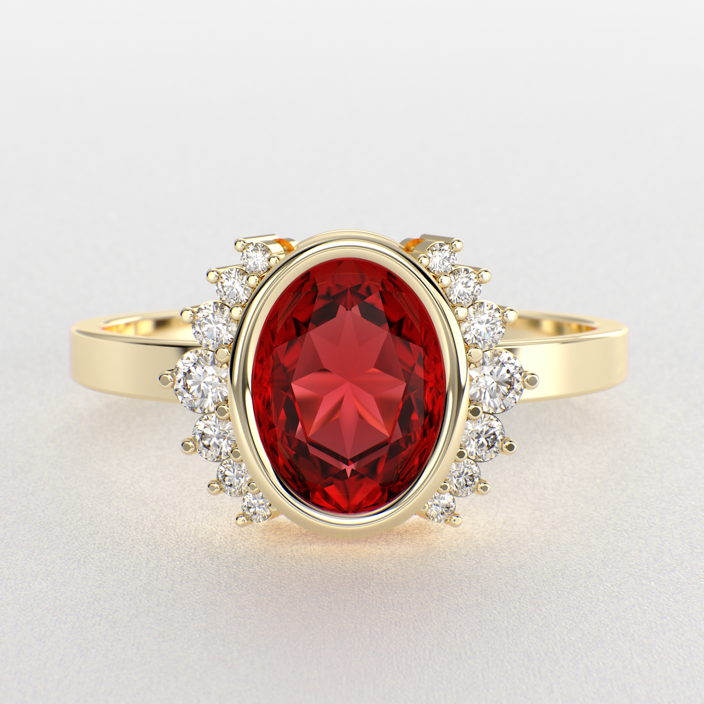 Red Ruby Royalty: Paired with Round Brilliance and Oval Elegance