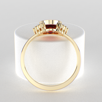 Red Ruby Royalty: Paired with Round Brilliance and Oval Elegance