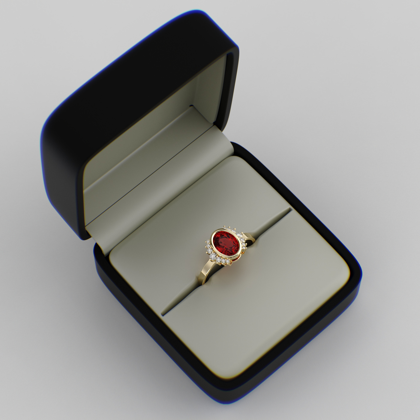 Red Ruby Royalty: Paired with Round Brilliance and Oval Elegance