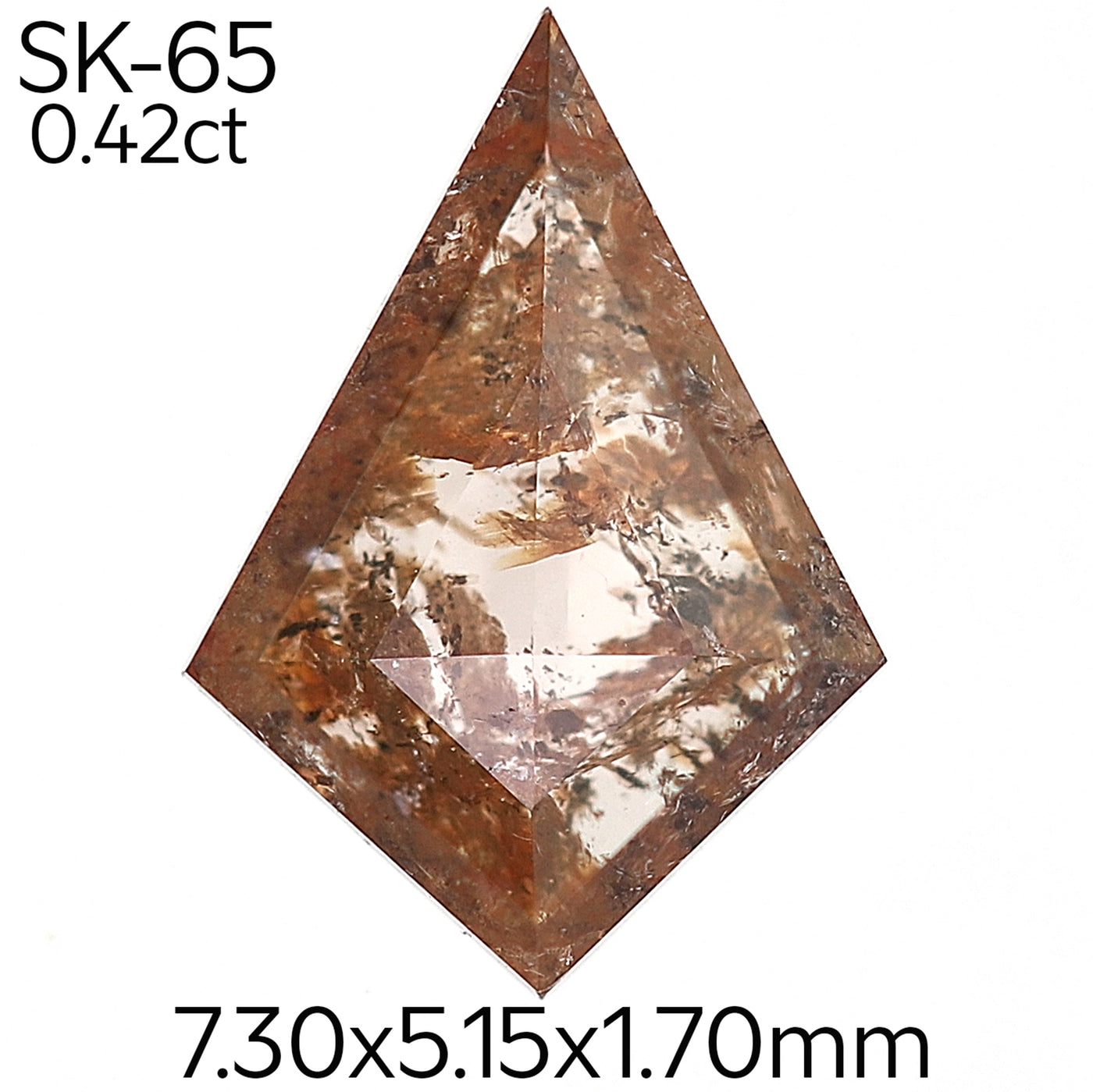 SK65 - Salt and pepper kite diamond
