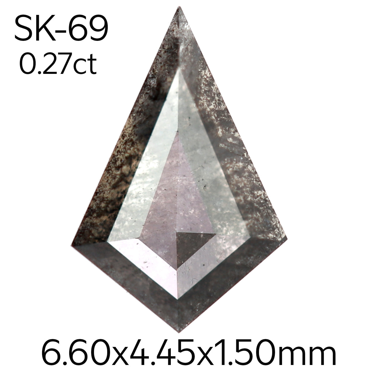 SK69 - Salt and pepper kite diamond