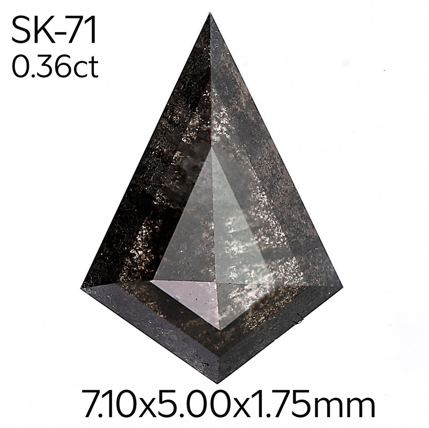 SK71 - Salt and pepper kite diamond